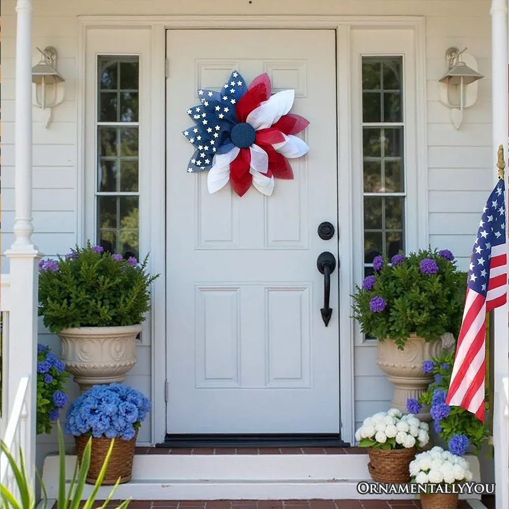 Rustic Burlap Patriotic 22